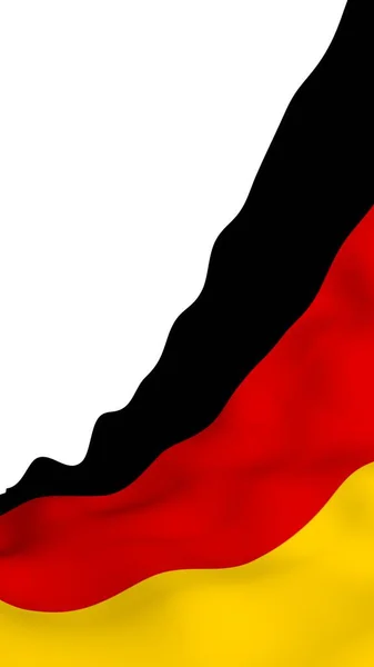 Deutschland Fahne Großformatige Illustration Staatssymbol Der Bundesrepublik Deutschland Rendering — Stockfoto