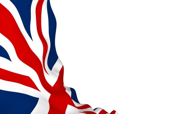 Flagge Des Großen Britanniens Schwenkend Britische Flagge Vereinigtes Königreich Großbritannien — Stockfoto