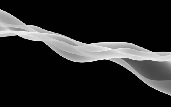 Абстрактна Сіра Хвиля Растровий Повітряний Фон Яскраво Сіра Стрічка Темному — стокове фото