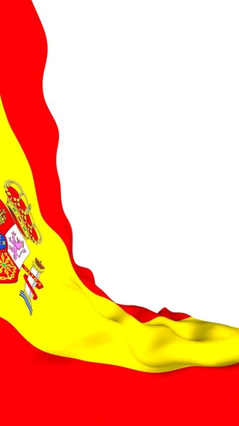 Bandera España Símbolo Estatal Oficial Del Reino España Concepto Web — Foto de Stock