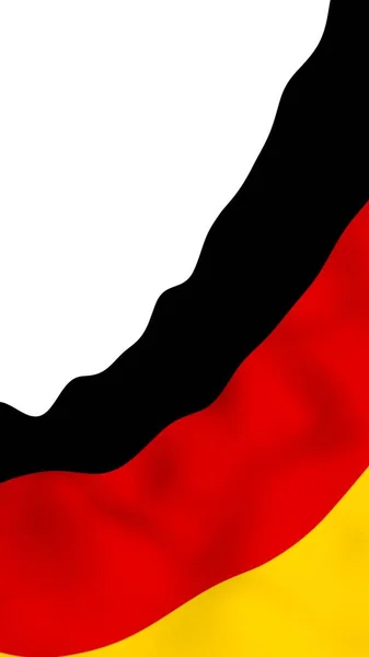 Vlag Van Duitsland Breed Formaat Illustratie Staatssymbool Van Bondsrepubliek Duitsland — Stockfoto