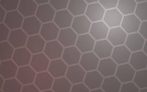 Honeycomb Color Lighting Gray Background Perspective View Polygon Look Honeycomb — Stock Photo, Image