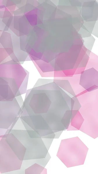 Hexagones Translúcidos Multicolores Sobre Fondo Blanco Orientación Vertical Imagen Ilustración —  Fotos de Stock