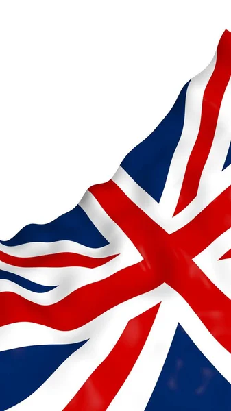 Nagy Britannia Hullámzó Zászlaja Brit Zászló Egyesült Királyság Nagy Britannia — Stock Fotó