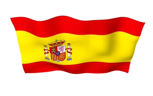 Bandera España Símbolo Estatal Oficial Del Reino España Concepto Web — Foto de Stock