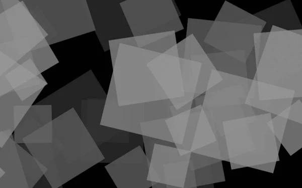 Gray Translucent Squares Dark Background Gray Tones Illustration — Stock Photo, Image