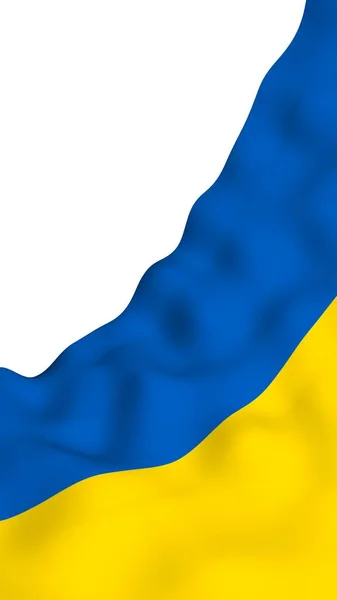 Bandiera Ukraine Sfondo Bianco Bandiera Nazionale Guardiamarina Statale Bicolore Blu — Foto Stock