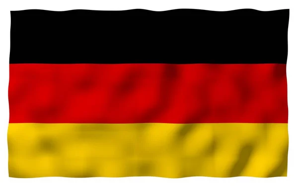 Almanya Bayrağı Geniş Format Illüstrasyon Almanya Federal Cumhuriyeti Nin Devlet — Stok fotoğraf