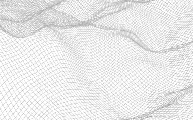 Beyaz arka planda soyut manzara. Siber uzay şebekesi. merhaba teknoloji ağı. 3d illüstrasyon