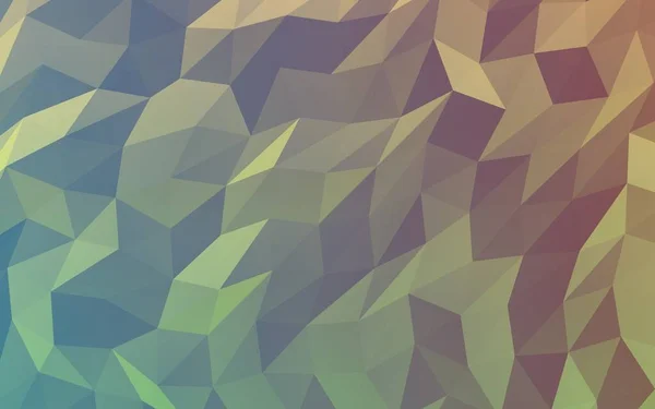 Abstract triangle geometrical green orange background. Geometric origami style with gradient. 3D illustration