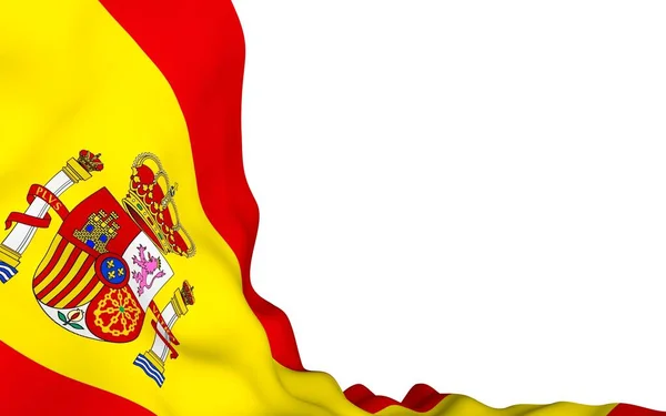 Flag Spain Official State Symbol Kingdom Spain Concept Web Sports — Stock Photo, Image