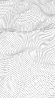 Beyaz arka planda soyut manzara. Siber uzay şebekesi. merhaba teknoloji ağı. 3d illüstrasyon