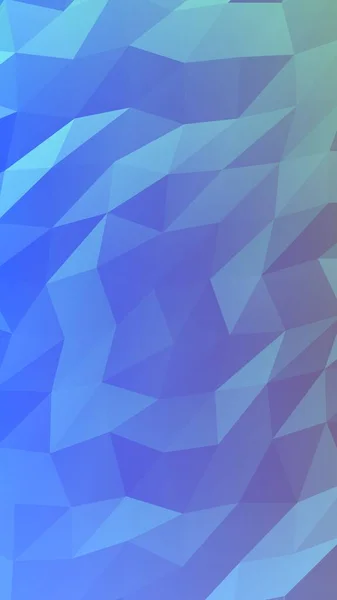 三角形の幾何学的青の背景 グラデーションの幾何学的折り紙スタイル 3Dイラスト — ストック写真