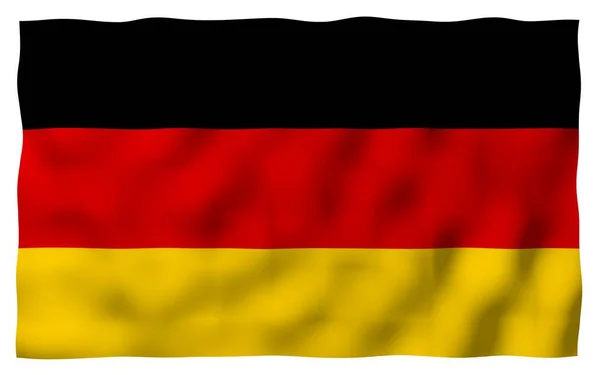 Drapeau Allemagne Illustration Grand Format Symbole État République Fédérale Allemagne — Photo