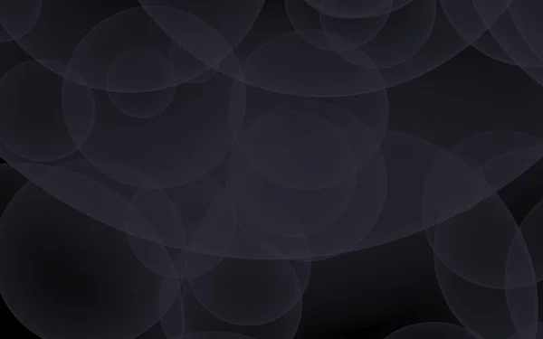 Абстрактный Черный Фон Фон Темными Прозрачными Пузырями Иллюстрация — стоковое фото