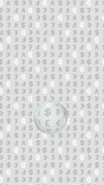 Bitcoin Monnaie Sur Fond Gris Symbole Crypto Monnaie Numérique Concept — Photo