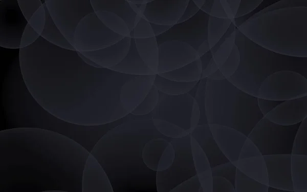 Abstrakter Schwarzer Hintergrund Hintergrund Mit Dunklen Transparenten Blasen Illustration — Stockfoto