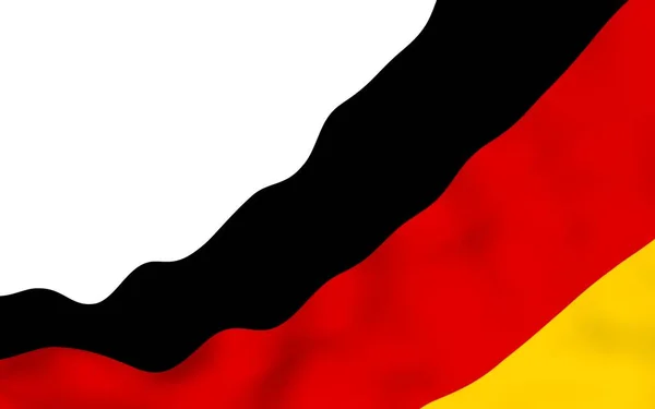 Flag Germany Wide Format Illustration State Symbol Federal Republic Germany — Stock Photo, Image