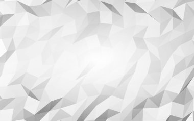 Beyaz soyut arka plan. Lowpoly arka planı. Buruşmuş kağıt. 3B illüstrasyon