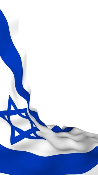 Drapeau Israël Symbole État État Israël Une Étoile Bleue David — Photo