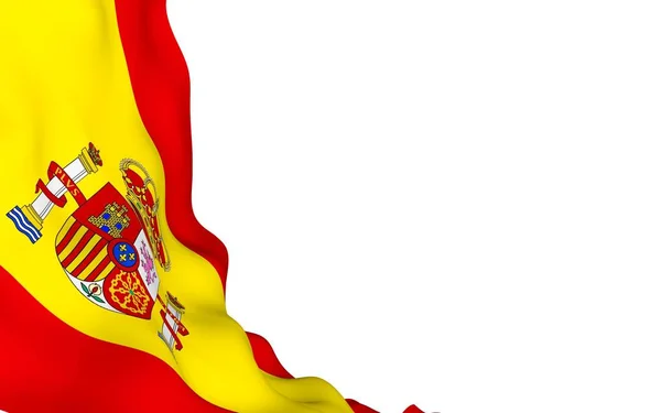 Vlag Van Spanje Officieel Staatssymbool Van Het Koninkrijk Spanje Onderwerp — Stockfoto