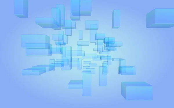 Синьо Білий Абстрактний Цифровий Технологічний Фон Візерунок Повторюваними Прямокутниками Ілюстрація — стокове фото