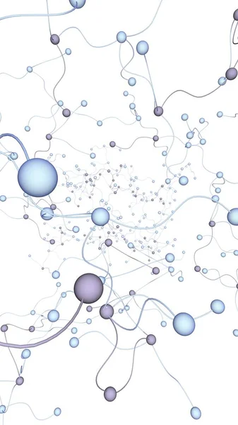 Neurala Nätverk Sociala Nätverk Futuristiskt Dna Deoxyribonukleinsyra Abstrakt Molekyl Cell — Stockfoto