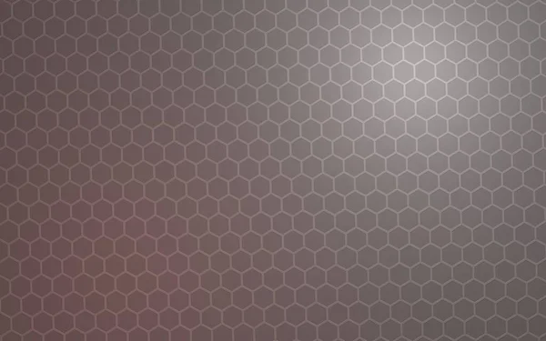 Honeycomb Color Lighting Gray Background Perspective View Polygon Look Honeycomb — Stock Photo, Image