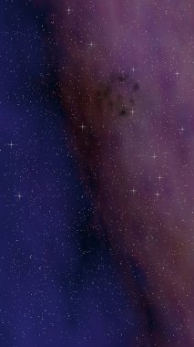 Renkli ve güzel bir arka plan. Uzay boşluğu. Yıldızlı uzay dokusu. 3B illüstrasyon