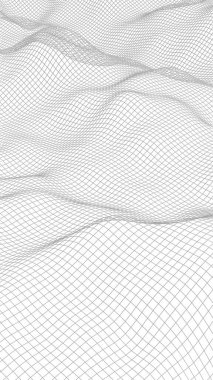 Beyaz arka planda soyut manzara. Siber uzay şebekesi. merhaba teknoloji ağı. 3d illüstrasyon