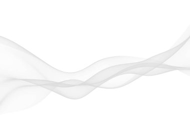 Beyaz soyut arka plan. Dalgalanan beyaz eşarp. Rüzgarın beyaz kumaşında sallanıyor. 3B illüstrasyon