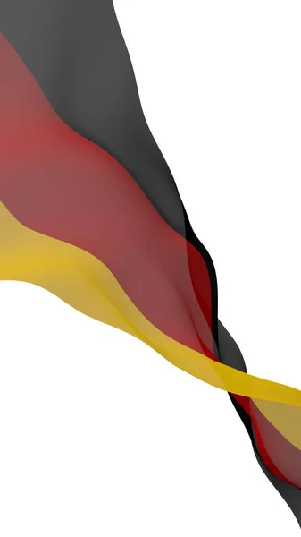 Vlag Van Duitsland Breed Formaat Illustratie Staatssymbool Van Bondsrepubliek Duitsland — Stockfoto