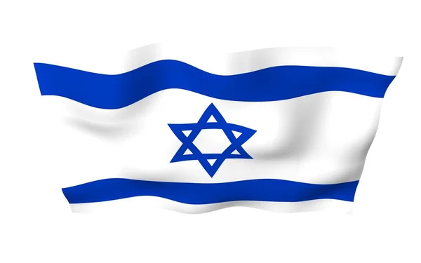 Bandeira Israel Símbolo Estado Estado Israel Uma Estrela Azul David — Fotografia de Stock