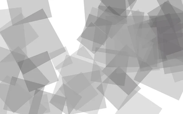 Graue Durchscheinende Quadrate Auf Weißem Hintergrund Grautöne Illustration — Stockfoto