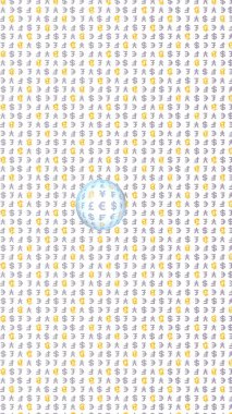 Bitcoin ve para birimi beyaz bir arka plan üzerinde. Dijital kripto sembolü. Döviz balonu, dalga etkisi, piyasa dalgalanmaları. İş konsepti. 3d illüstrasyon