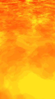 Alevler ile Soyut Yangın Arka Plan. Ateş Duvarı. Suda parıldama. 3d illüstrasyon