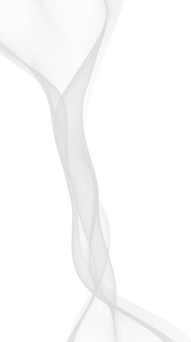 Beyaz soyut arka plan. Dalgalanan beyaz eşarp. Rüzgâr gibi esiyor. 3B illüstrasyon
