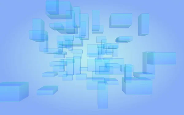 Fondo Digital Abstracto Tecnológico Azul Blanco Patrón Con Rectángulos Repetición —  Fotos de Stock