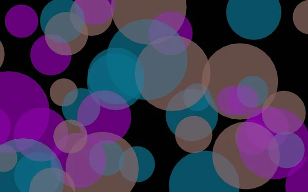 Cerchi Multicolori Traslucidi Sfondo Scuro Toni Rossi Illustrazione — Foto Stock