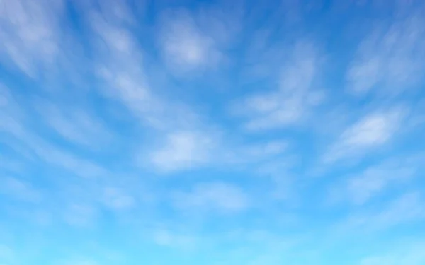 白い雲と青い空の背景 朝の澄んだ青空に白い雲が積もる 3Dイラスト — ストック写真