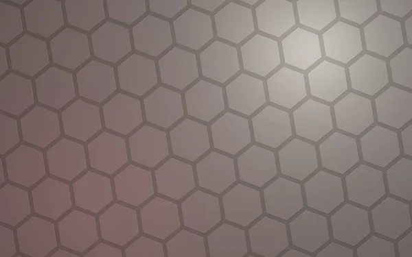 Honeycomb Color Lighting Gray Background Perspective View Polygon Look Honeycomb — Stock Photo, Image