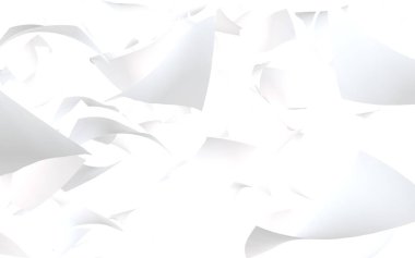 Uçan kağıtlar beyaz arka planda izole edilmiş. Soyut para havada uçuşuyor. 3d illüstrasyon