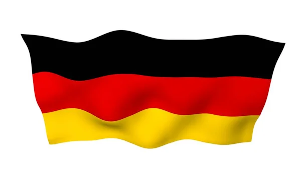 Deutschland Fahne Großformatige Illustration Staatssymbol Der Bundesrepublik Deutschland Rendering — Stockfoto