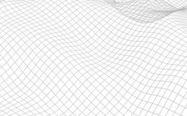 Beyaz arka planda soyut manzara. Siber uzay şebekesi. merhaba teknoloji ağı. 3d illüstrasyon