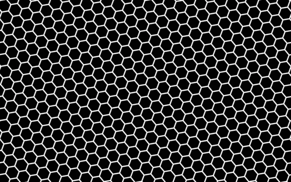 White honeycomb on a black background. Isometric geometry. 3D illustration