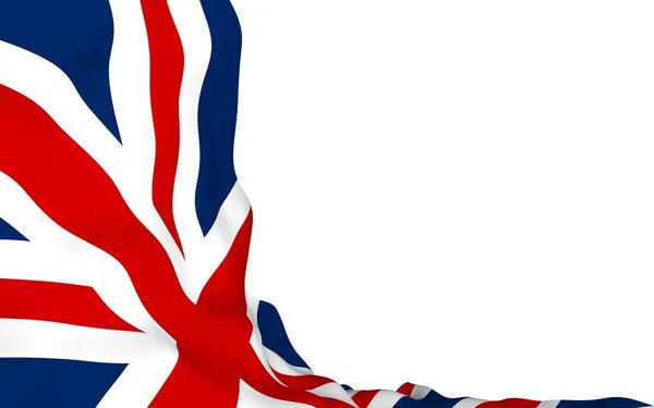 Flagge Des Großen Britanniens Schwenkend Britische Flagge Vereinigtes Königreich Großbritannien — Stockfoto