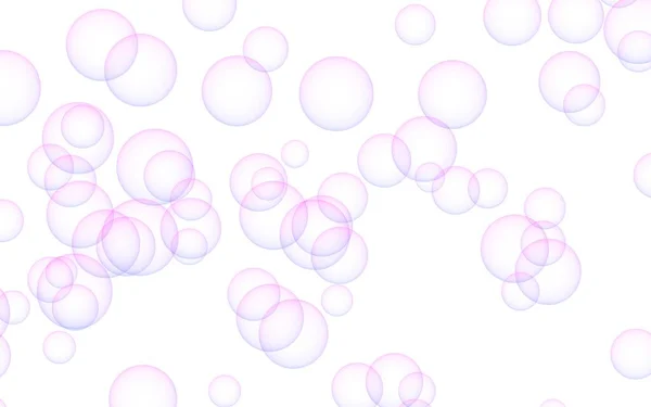 紫色の泡でピンク色の背景 質感の紫色の風船 3Dイラスト — ストック写真