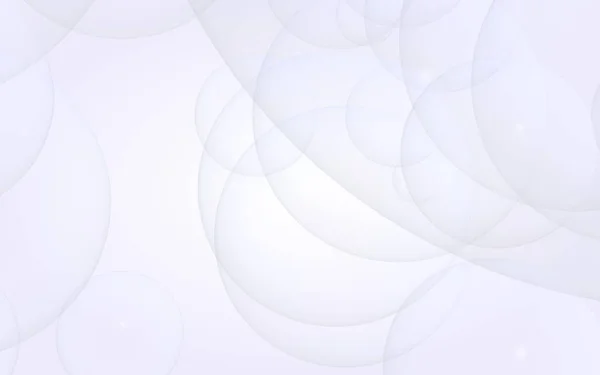 Abstracte Witte Achtergrond Achtergrond Met Lichte Transparante Belletjes Illustratie — Stockfoto