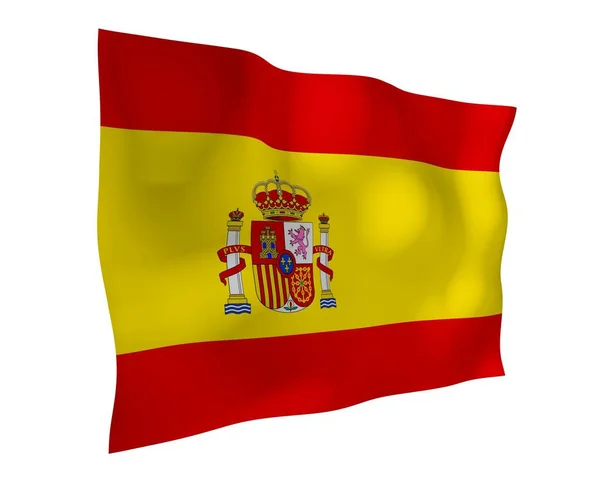 Bandera España Símbolo Estatal Oficial Del Reino España Concepto Web Imágenes De Stock Sin Royalties Gratis