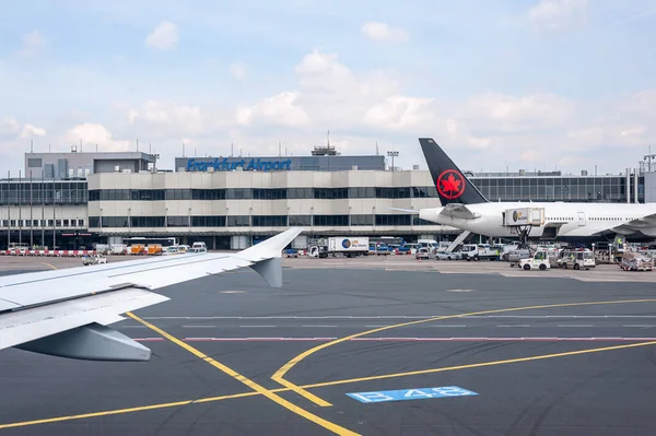 2019 Flughafen Frankfurt Deutschland Transatlantisches Flugzeug Der Air Canada Vor — Stockfoto